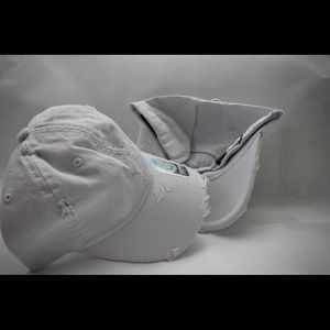 White Distressed cap